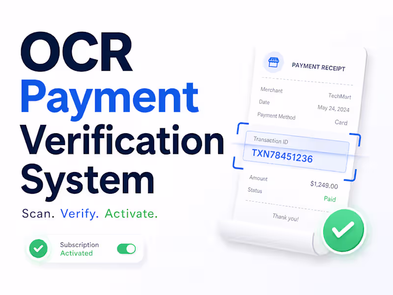 Cover image for OCR Automation for Payment Processing