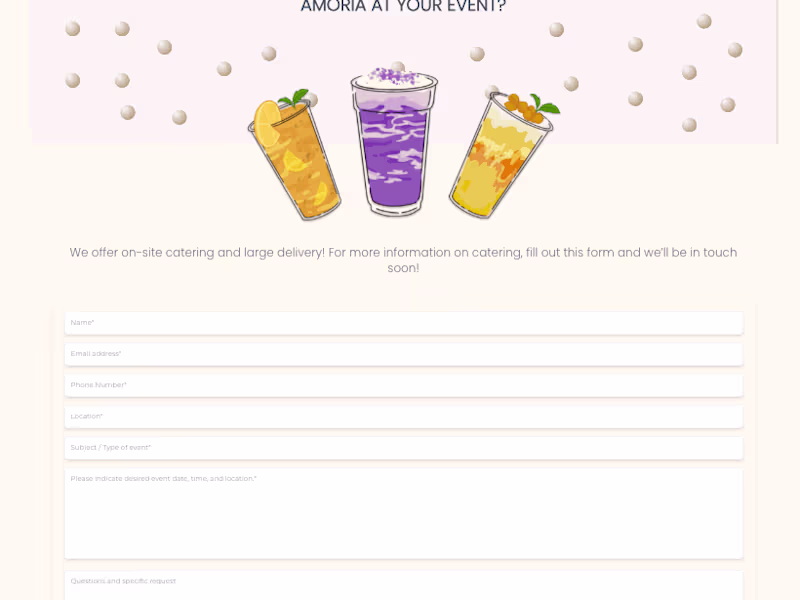 Cover image for Amoria Tea Cafe