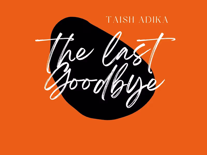 Cover image for screenplay script ; 'The last goodbye'