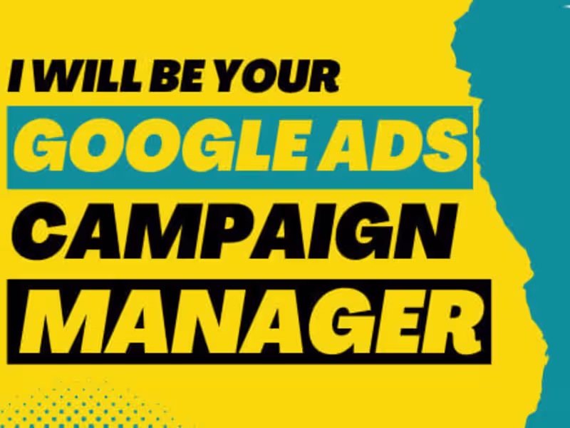 Cover image for I will be your google ads specialist and set up a PPC campaign