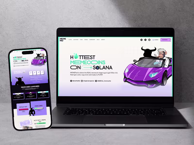 Cover image for Website and Platform Development for a Web3 Startup