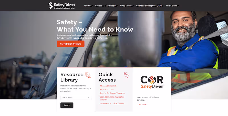 Cover image for safetydriven.ca