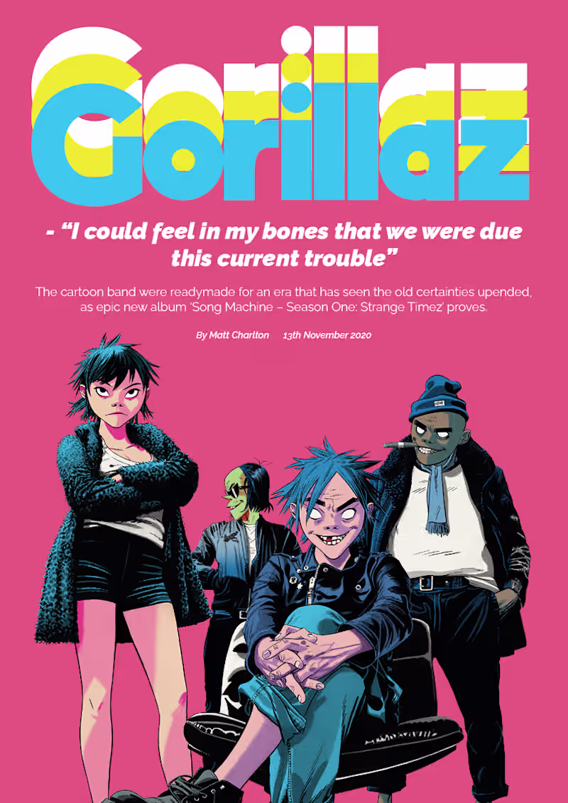 Cover image for GORILLAZ - graphic design project on Behance