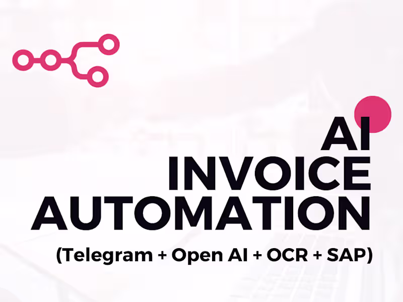Cover image for AI Invoice Automation via Telegram, OCR & SAP Integration