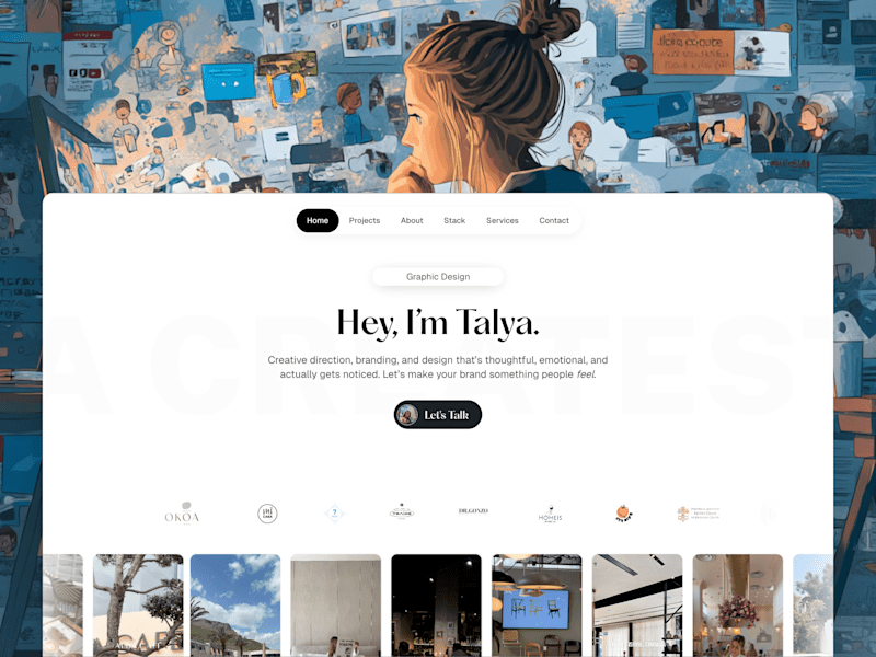 Cover image for Talya Creates • Portfolio Website for a Social Media Manager