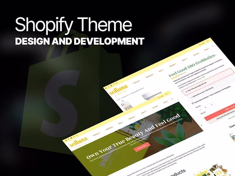 Cover image for Solluna Wellness E-commerce Store