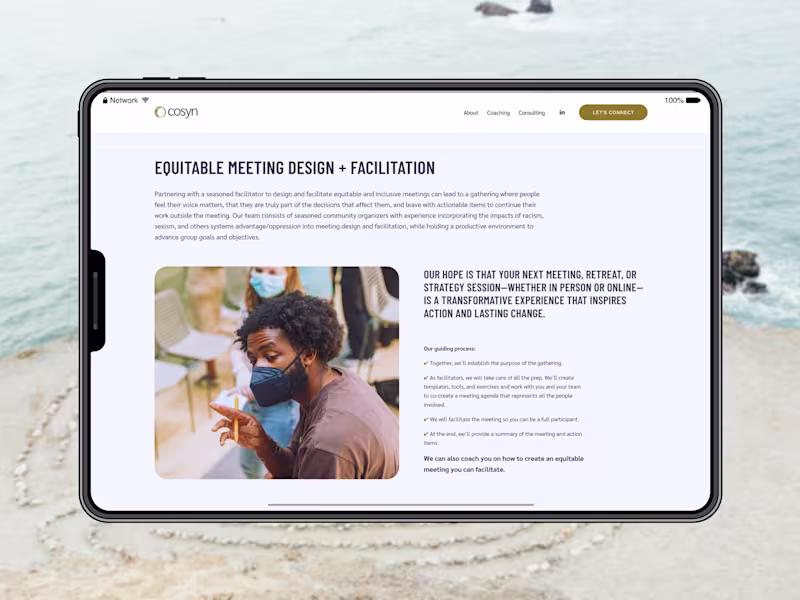 Cover image for Cosyn is women and minority-owned consulting and coaching fi...