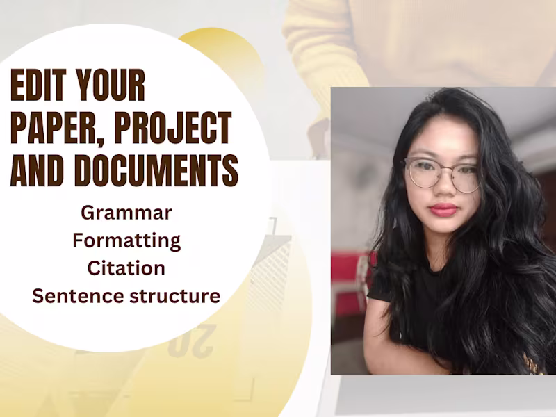 Cover image for Edit your academic papers