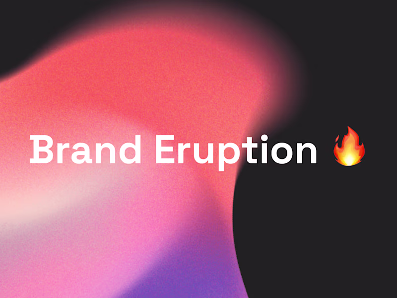 Cover image for Brand Eruption 🔥 Strategy & Visual Identity