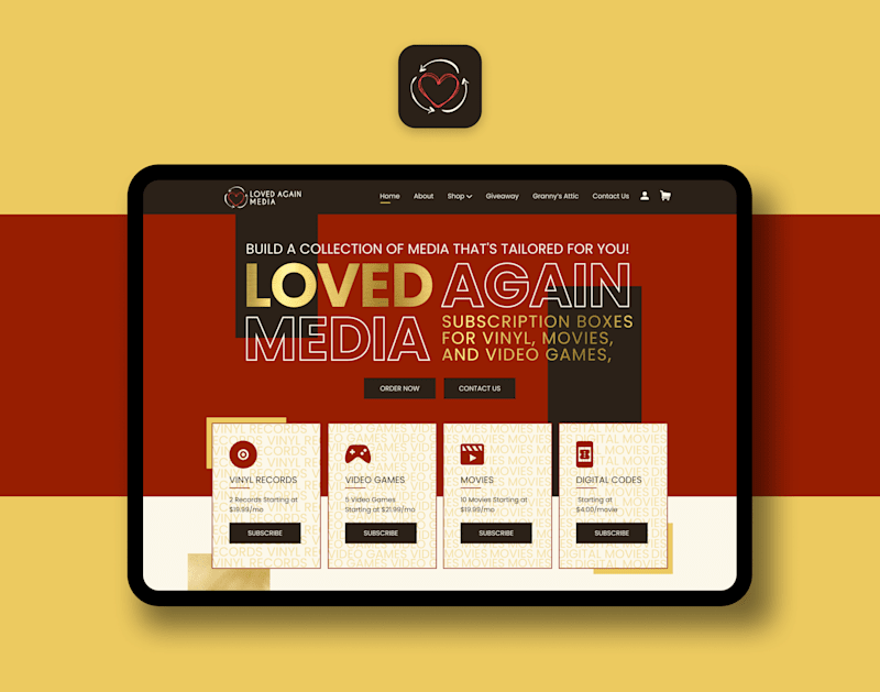 Cover image for Loved Again Media - UI/UX Design