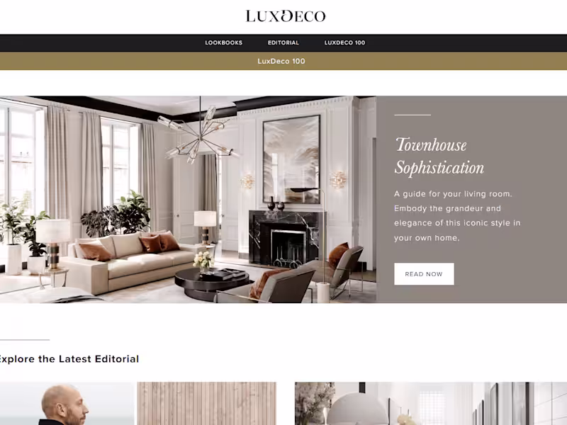 Cover image for LuxDeco | Discover Luxury Interiors, Furniture & Home Decor
