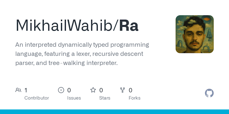 Cover image for Development of Ra Programming Language