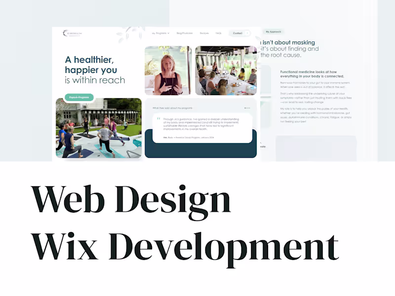 Cover image for Web Design and Wix Development