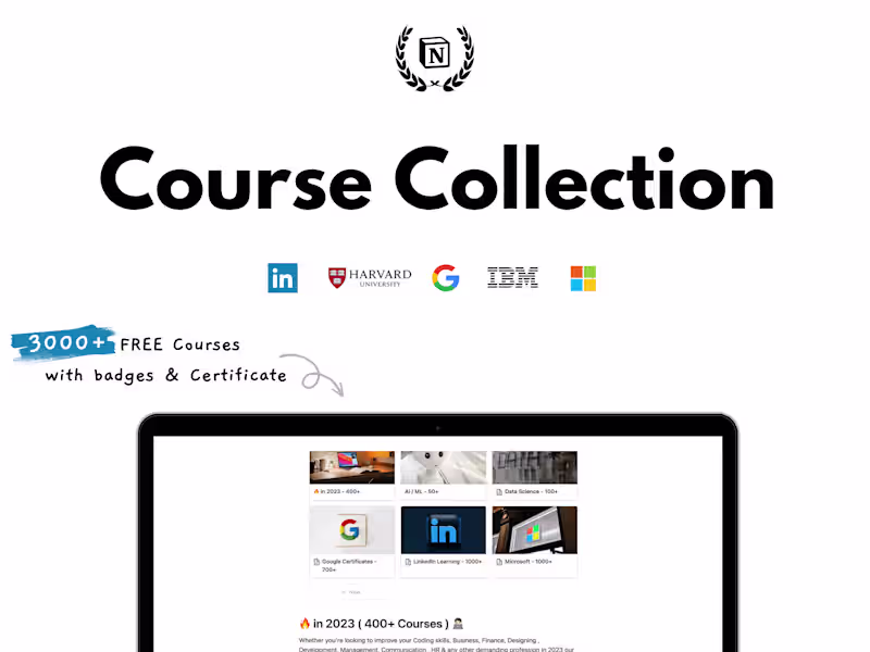 Cover image for Built Notion - Ultimate Course Collection 