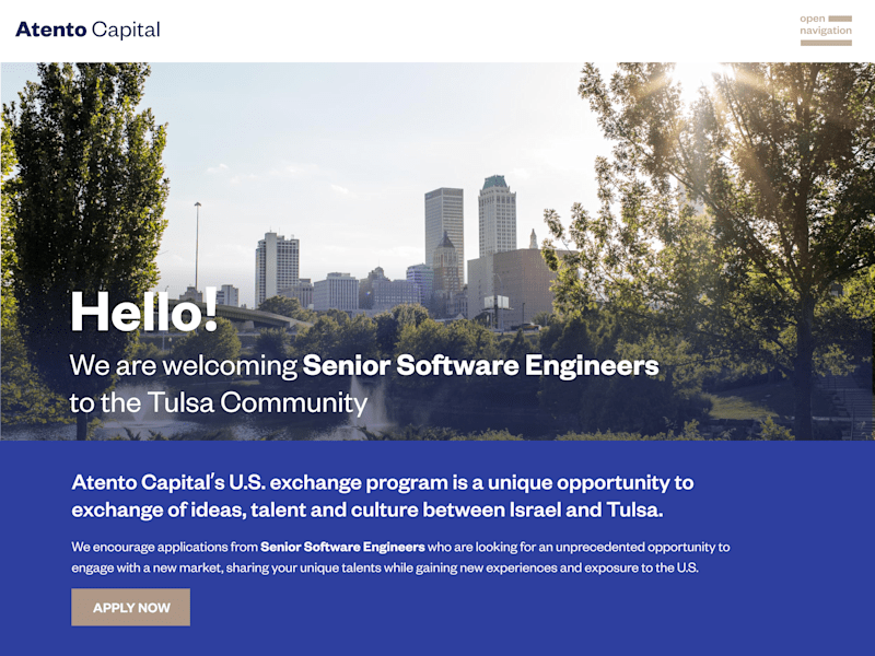 Cover image for Recruiting Landing page