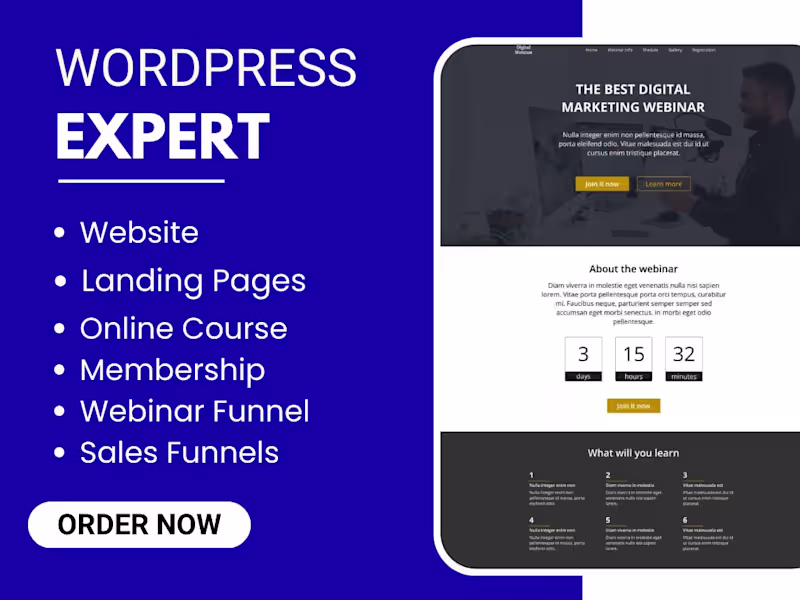 Cover image for WordPress website using kadence, gutenberg block and elementor