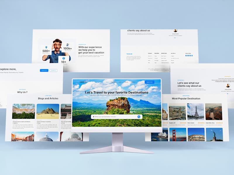 Cover image for Travelor - Travel Destinations Booking Landing Page