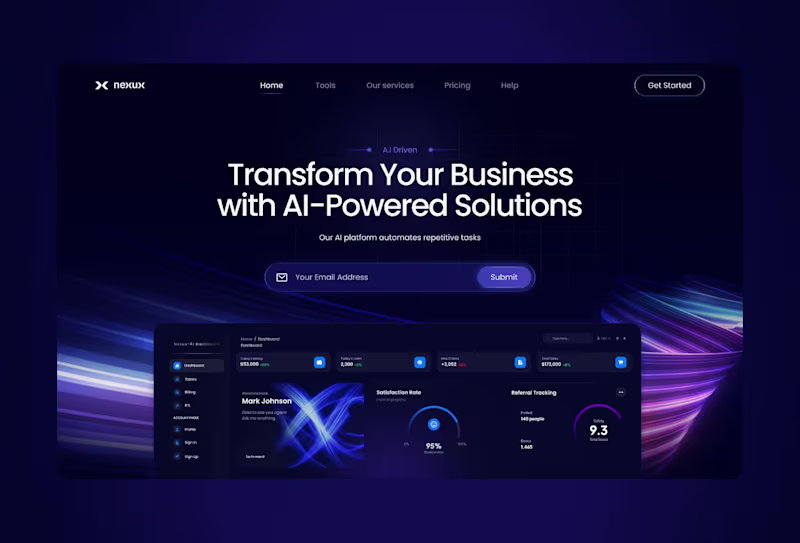 Cover image for Nexus - SaaS & AI Framer Website