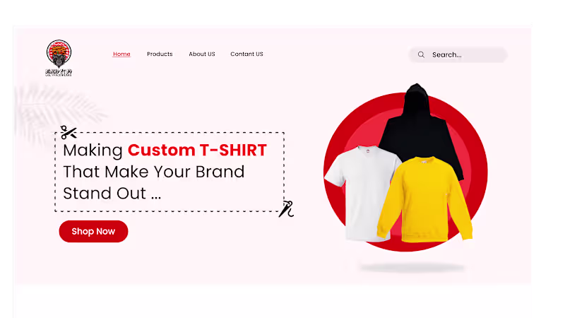 Cover image for Clothing Factory Landing Page on Behance