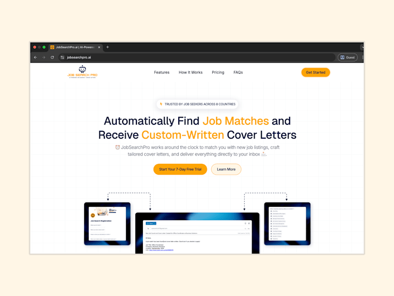 Cover image for Landing Page Development for Job Search Pro