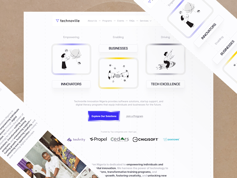 Cover image for Technoville Website Design