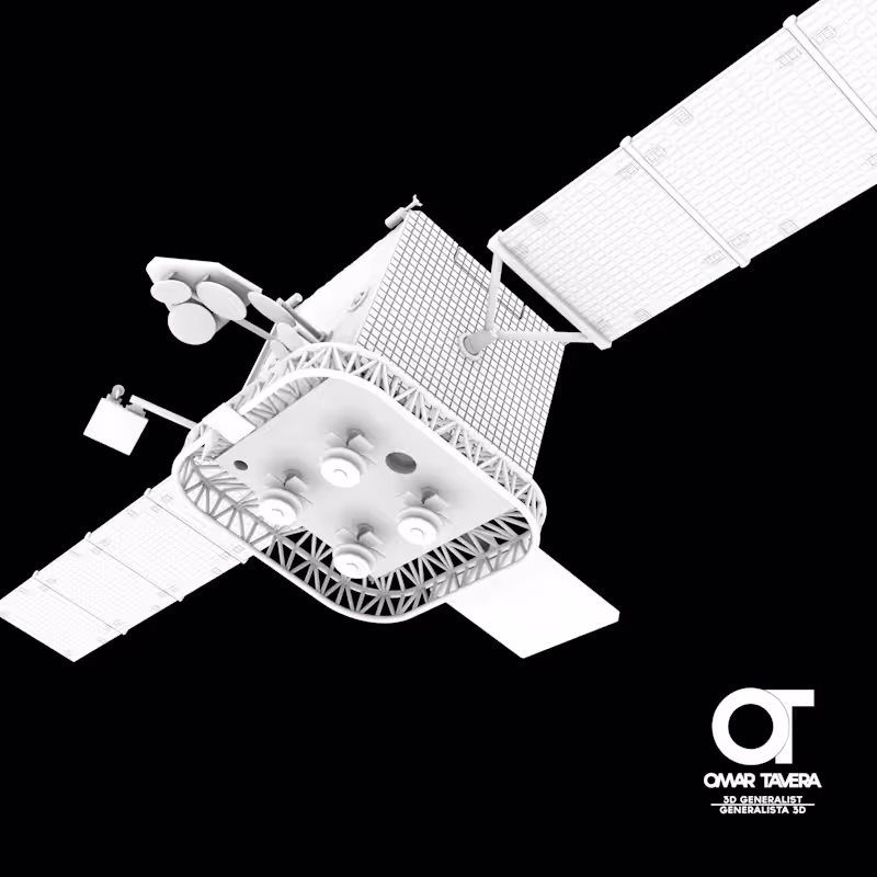Cover image for Muos Satellite model for 3d print.