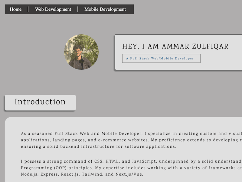 Cover image for Personal Portfolio Website