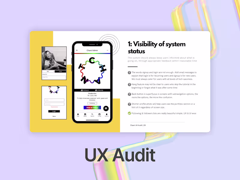 Cover image for UX/UI Design Audit