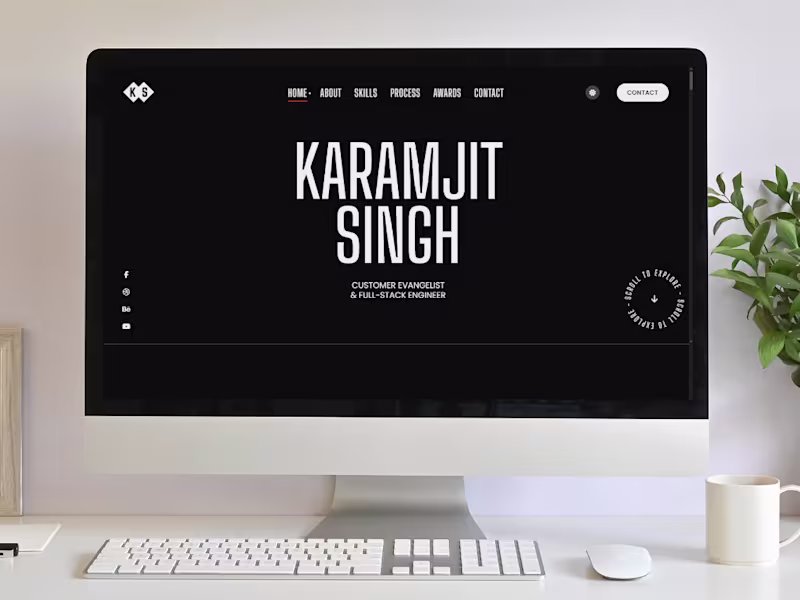 Cover image for Personal Portfolio Site for Karamjit Singh
