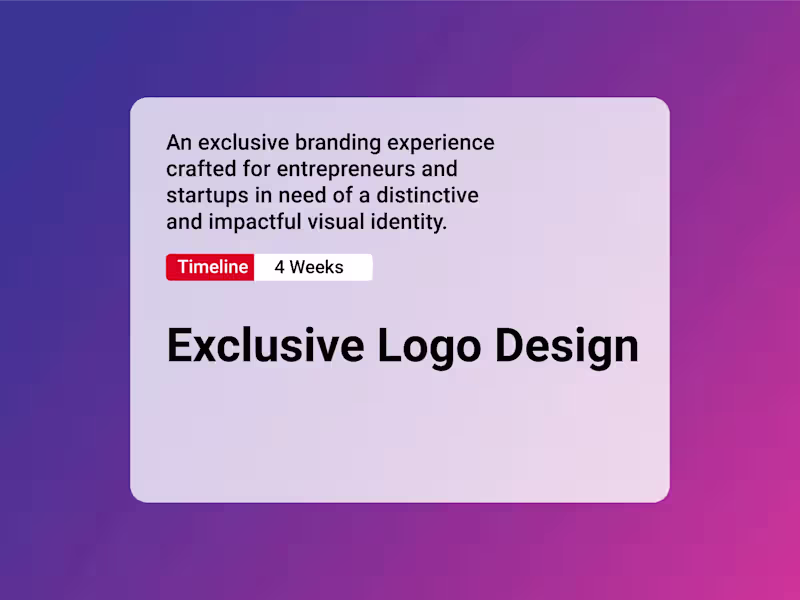Cover image for Exclusive Logo Design