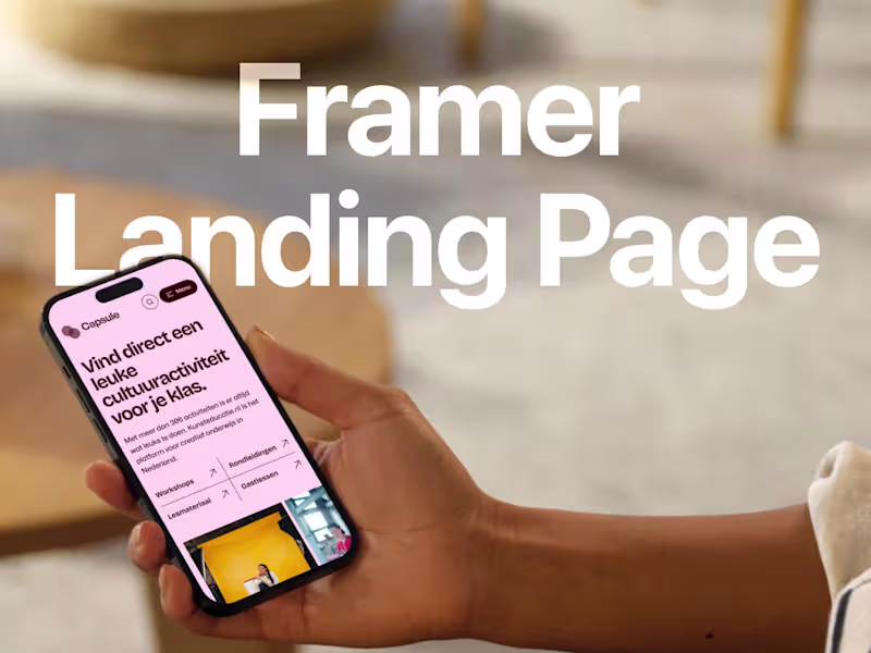 Cover image for Framer Landing Pages