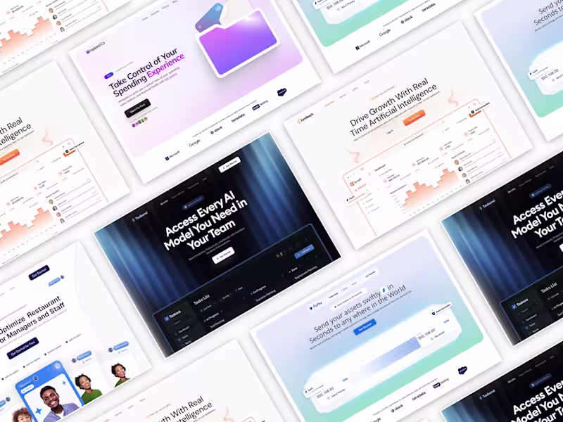 Cover image for Landing Page Hero Sections Figma and Framer design (SAAS)