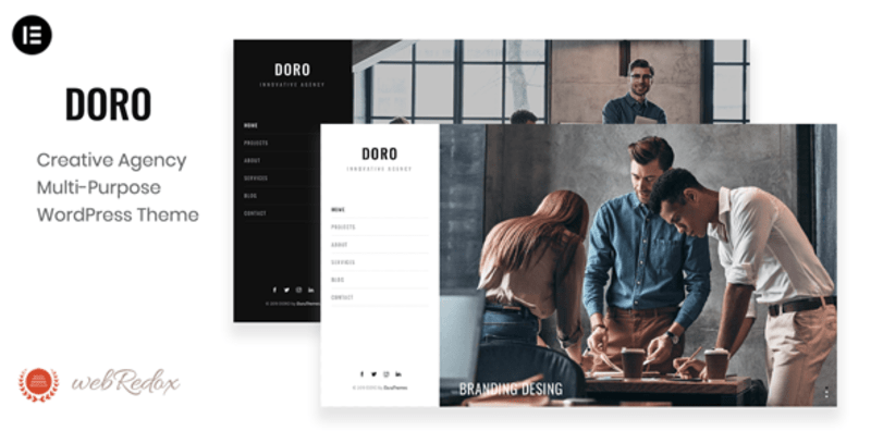 Cover image for DORO - Elementor Creative Agency WordPress Theme
