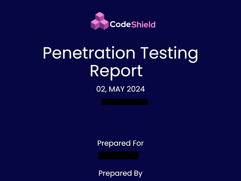 Cover image for Penetration Testing Report