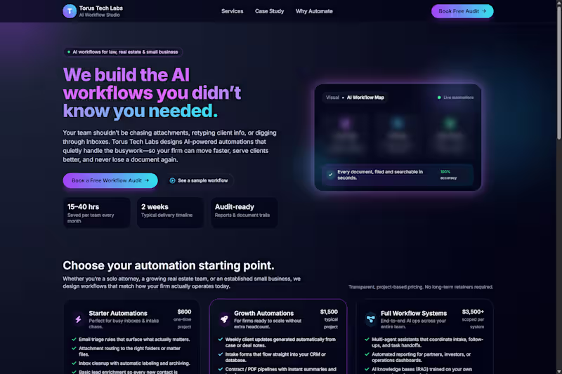 Cover image for AI Workflow Automation for Professional Firms