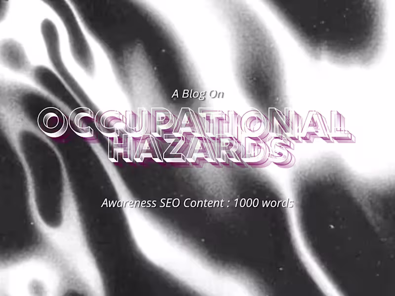 Cover image for Educational Blog: Occupational Hazards