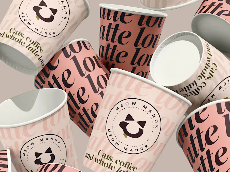 Cover image for Meow Manor Cat Cafe - Visual Identity