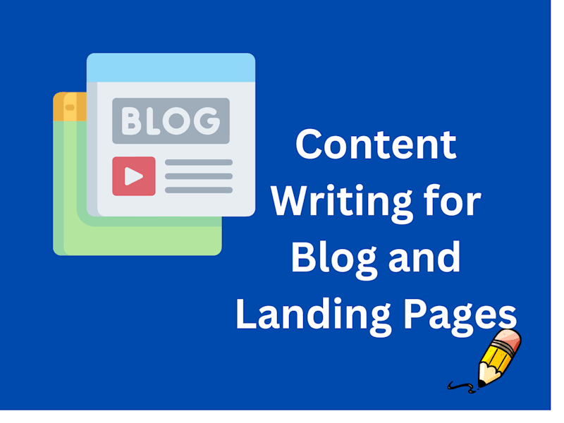 Cover image for Content Writing for Blogs and Landing Pages.