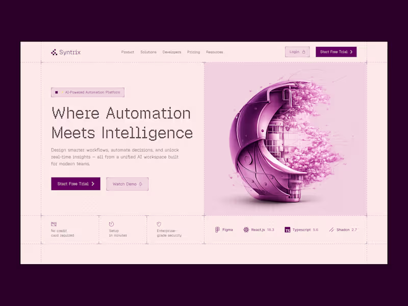 Cover image for Explore Hero Concepts in Syntrix with Geist Pixel Expertise