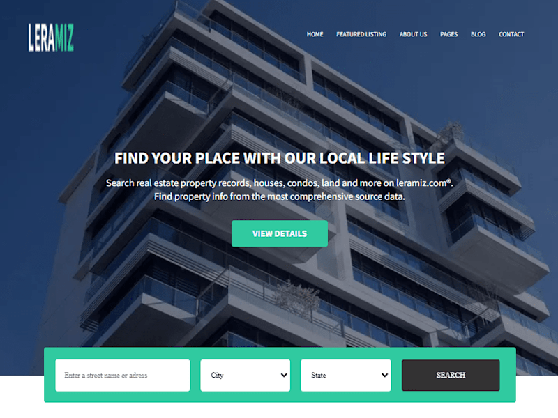 Cover image for Website Design for Leramiz Real Estate