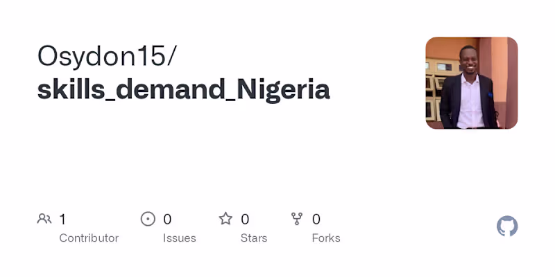 Cover image for Skills Demand in Nigeria Dashboard