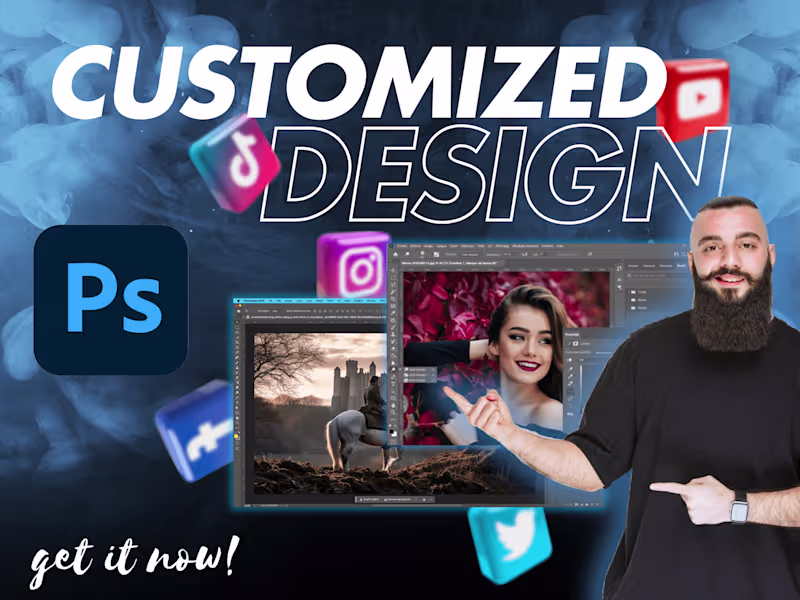 Cover image for Elevate Your Social Media Content with Custom Photoshop Designs!