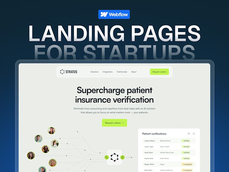 Cover image for Webflow | Landing Page Design + Development