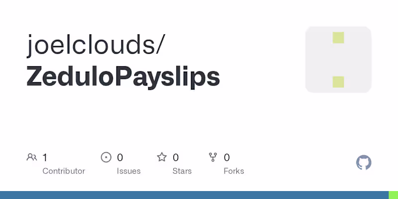 Cover image for ZeduloPayslips Desktop Application Development