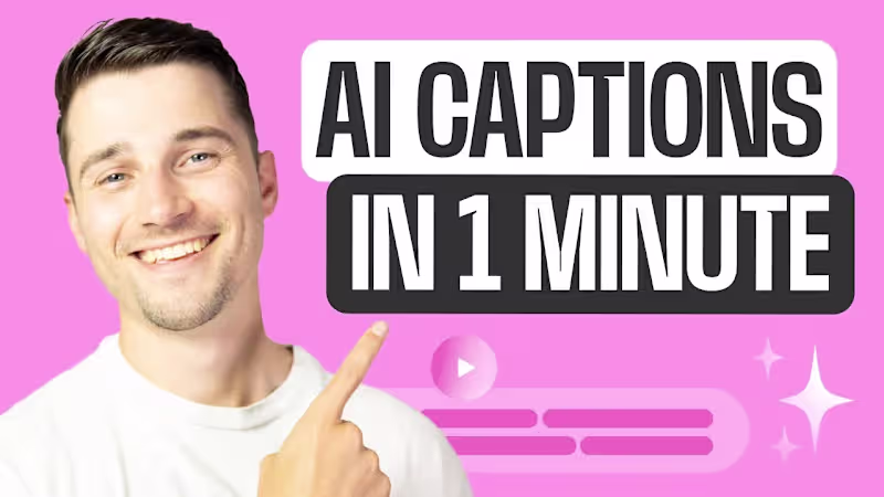 Cover image for AI Subtitle Generator – Add Captions in SECONDS 🔥 