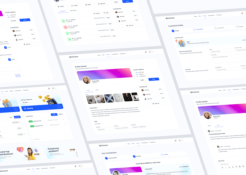 Cover image for Giftbank Website Design