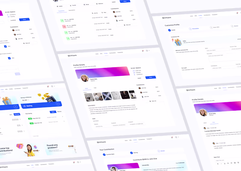 Cover image for Giftbank Website Design