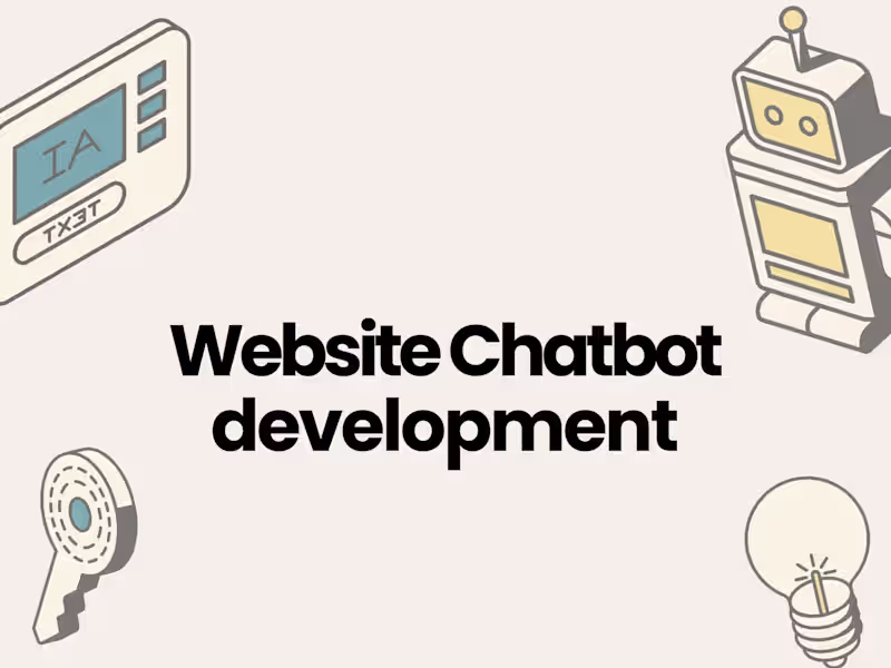 Cover image for Website Chatbot Developement