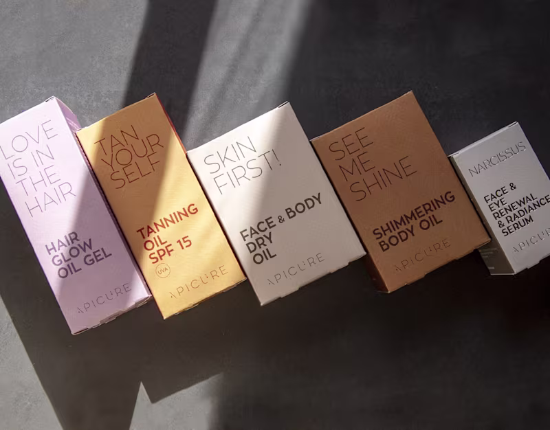 Cover image for Apicure summer collection - packaging design