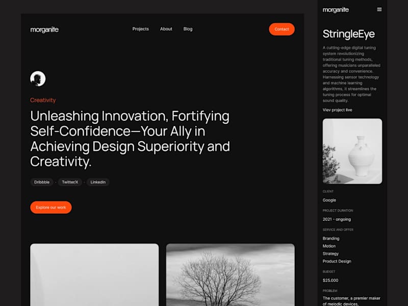 Cover image for Morganite - Framer Portfolio Template